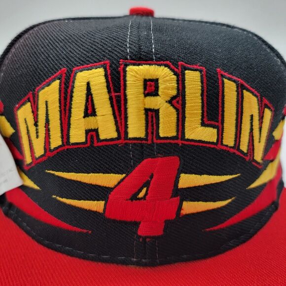 Vintage Sterling Marlin Logo Athletic Diamond Cut Snapback Hat #4 NOS NWT Nascar - Picture 6 of 11